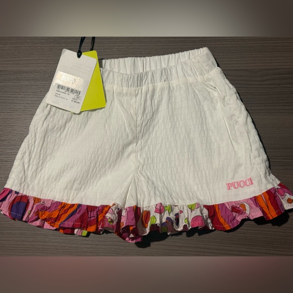 PUCCI JUNIOR Fontane-print shorts